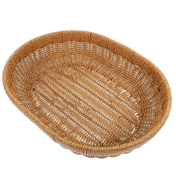 VERDANVERSE Storage Basket for Pantry Woven Rattan Basket for Kitchen Use and Organization 1Pack