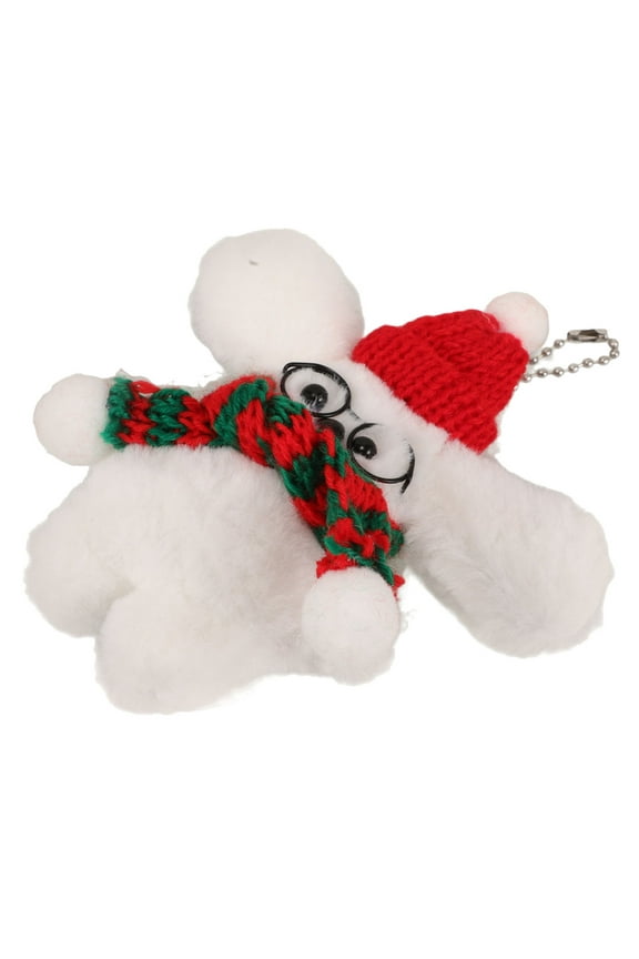 Dog Plush Keychain For Backpacks Festive Style 1Pcs