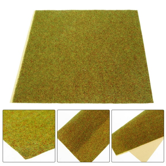 HOMEMAXS  Cuttable Mat for Sand Model Grass Landscape Decor Backyard Green