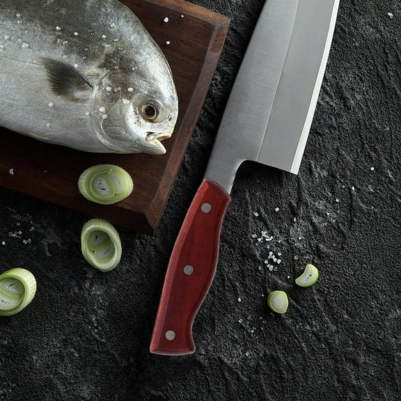 HOMEMAXS DIY Knife Handle Kit Universal Wooden Handle Replacement for Chinese Kitchen Knives Kitchen Supplies Knife Making