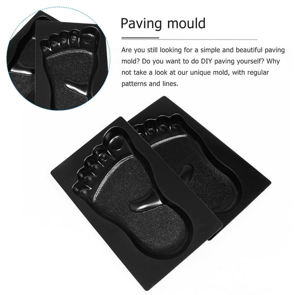 DIY Pavement Mold Black Plastic Path Maker for Walkways and Trails 2 pcs
