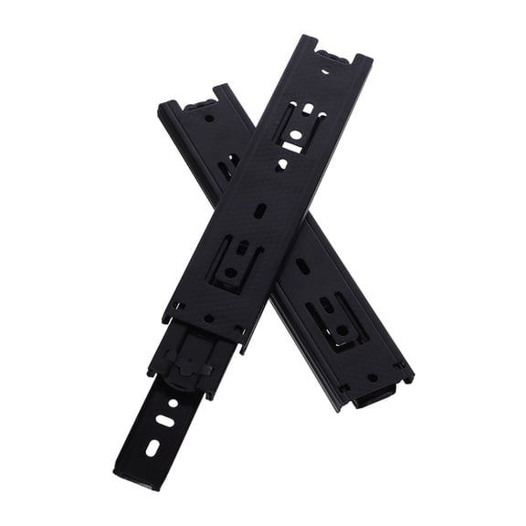 Damping Slide Rail Silent Drawer Glide Wardrobe Rail Metal Slide Rail Replacement for Cabinet Drawer Track Kitchen Furniture Sliding Rail Drawer Rail