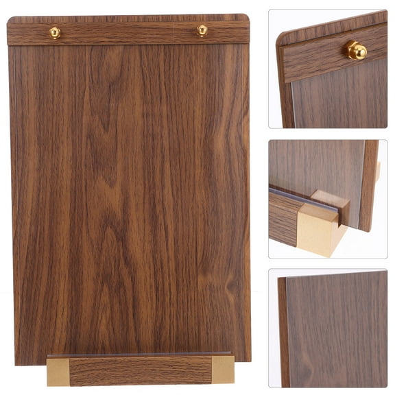 Dark Brown Wood Award Plaque Display Holder for Certificates and Documents Ideal for Store Use 8.5 x 11 Inches