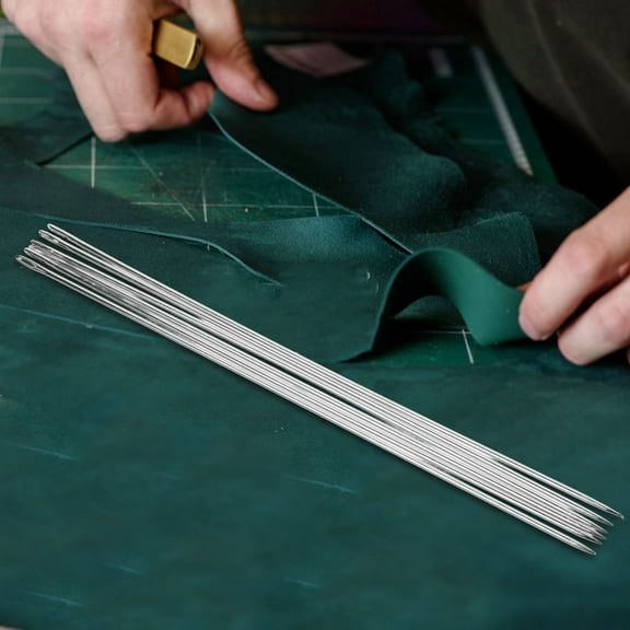 HOMEMAXS Darning Needles for Sewing Use Smooth Iron needles with Large Eyes for Easy Threading 6 Pieces Silver