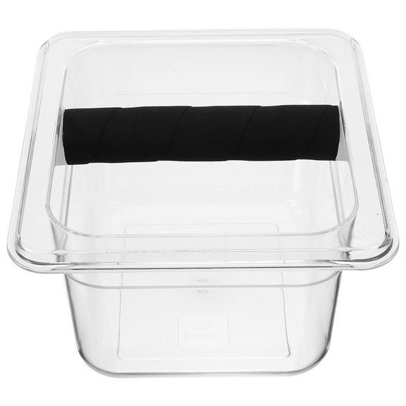 Transparent Acrylic Coffee Knock Box for Storage Use Espresso Grounds Bin Practical and