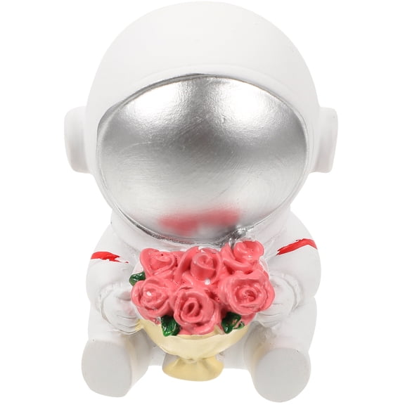 VERDANVERSE Resin Astronaut Figurine for Living Room Decoration, Space-Themed Home Decor , 1 Piece