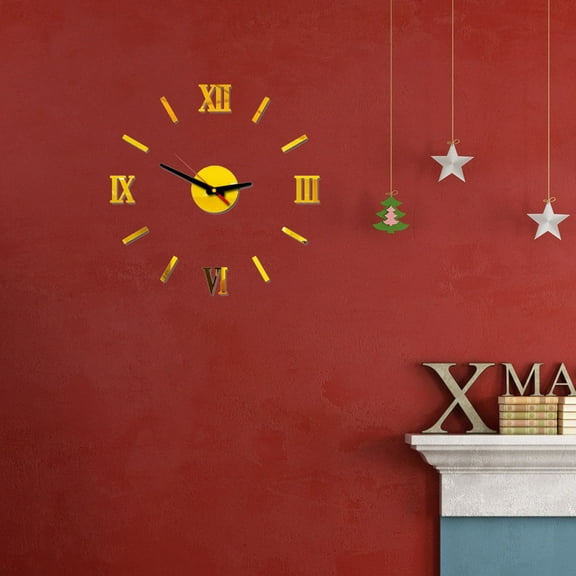 HOMEMAXS Decorations Roman Numeral Wall Clock Stylish and Modern Office