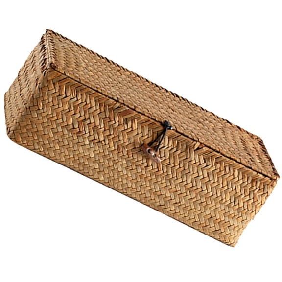 HOMEMAXS Decorative Storage Basket Decorative Woven Basket Convenient Divided Woven Basket