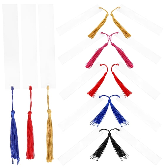 HOMEMAXS Delicate Acrylic Bookmark Tassels Blank Bookmarks Stickers Reusable