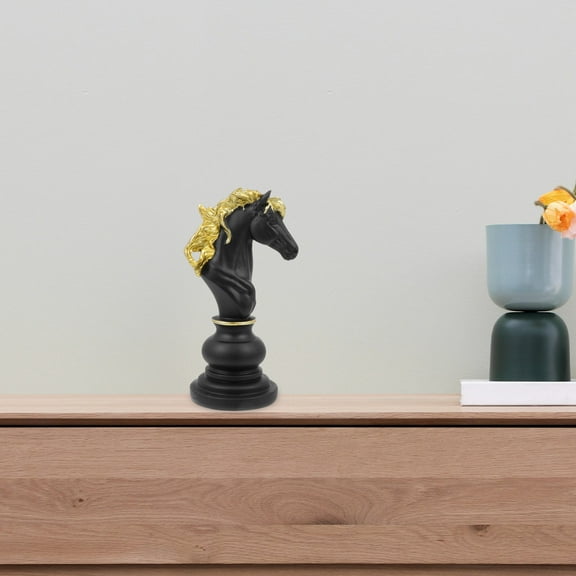 Desktop Decorative Resin Ornament Kids Tournament International Office Black