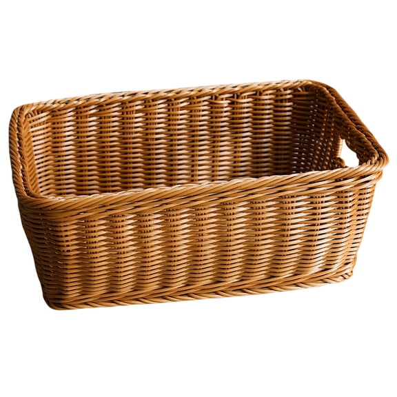HOMEMAXS Desktop Woven Basket Household Daily Sundry Organizer Large-capacity Storage Container