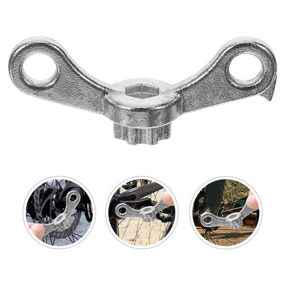 HOMEMAXS  Detachable Bike Remover Crank Arm Removal Tool Repair Silver