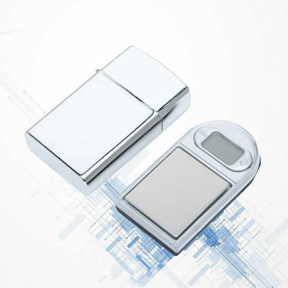 Digital Pocket Scale with High Precision for Weighing Use Silver Color Battery Powered Portable and Compact