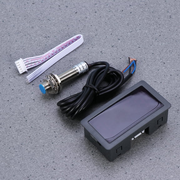 HOMEMAXS  Digital Rpm Meter Blue Tachometer LED Hall Effect
