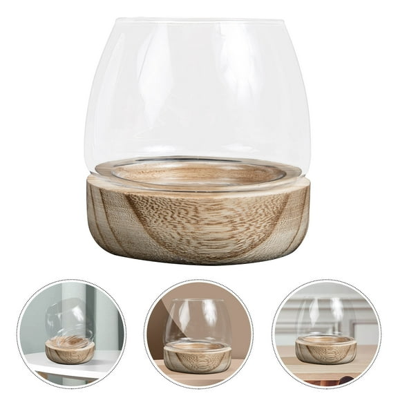 Minkissy Fish Planter Pot Glass 1 Piece 5.1X5.1X4.9In