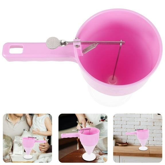 HOMEMAXS  Dispenser Plastic Funnel with Stand Tear Resistant Easy to Handle