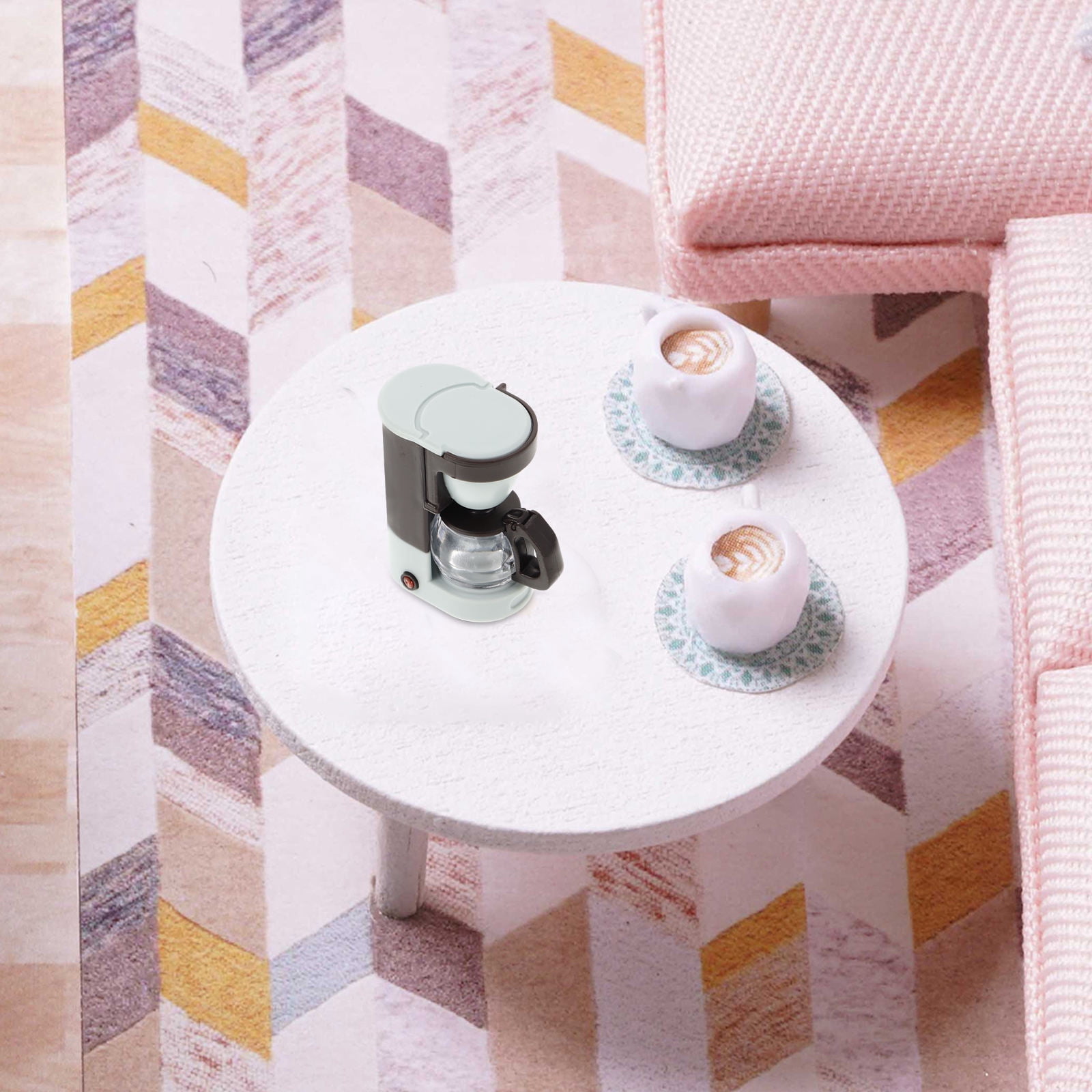 Miniature Maker Machine HOMEMAXS Dollhouse Miniature Kitchen Coffee Maker Machine Model Baby ...