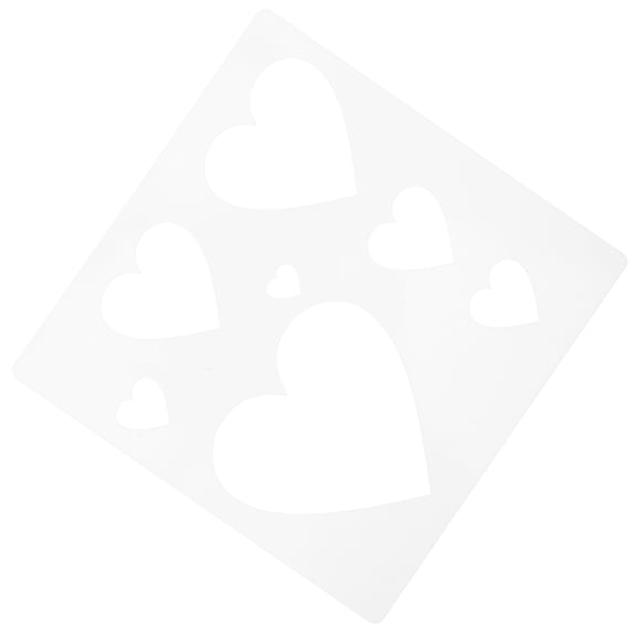 HOMEMAXS Heart Hollow Letter Stencil Templates for Painting, Reusable Alphabet Stencils for Crafting and Projects