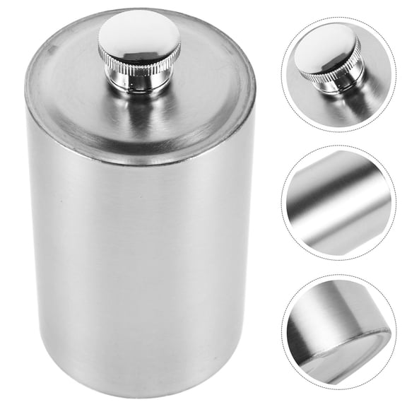 VERDANVERSE Metal Hip Flask Set Stainless Steel Leakproof Storage Bottle Camping 1Pack