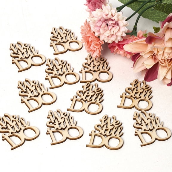 Minkissy English Letters Decoration Wood Piece Decor Prop Beige Handcrafting Family Party 15pcs