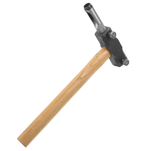 HOMEMAXS Durable Mushroom Planting Hammer with Double Head Design for Garden Use Crafted from Wood and Iron 1.5in x 3in