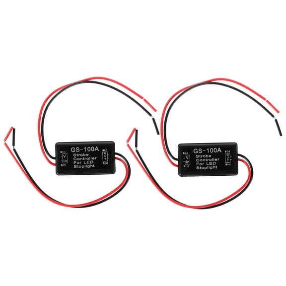 HOMEMAXS Durable Strobe Controller for Car Use with Waterproof Design and Wide Voltage 1216V Black Plastic
