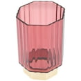 thumbnail image 1 of WEUVEB Vanity Brush Holder Pencil Organizer Transparent Red PP 1Pcs, 1 of 8