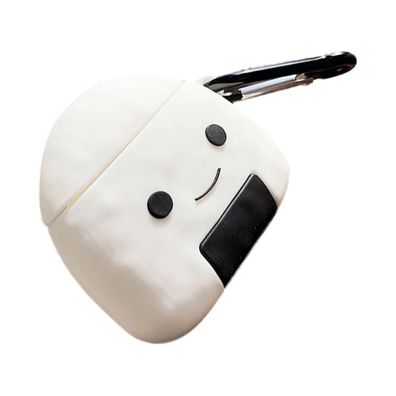 Earphone Protective Creative Silicone Earbuds Case Earphone Cover with Ring Compatible for AirPods 1/2 - Seaweed Sushi