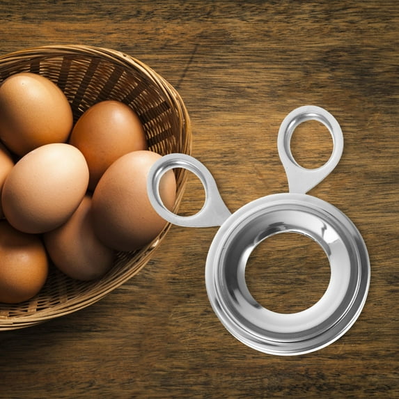 HOMEMAXS Egg Shells Opener Tool Stainless Steel Egg Cracker Tool Egg Topper Eggshell Cutter Egg Shells Opener Topper Cutter Egg Separator