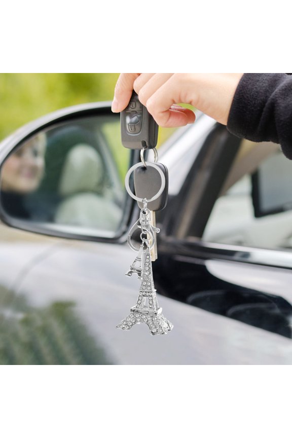 Eiffel Tower With Keychain Novelty Key Chain Eiffel Tower Keychain Charm Eiffel Tower Key Ring Charm Eiffel Tower Accessory