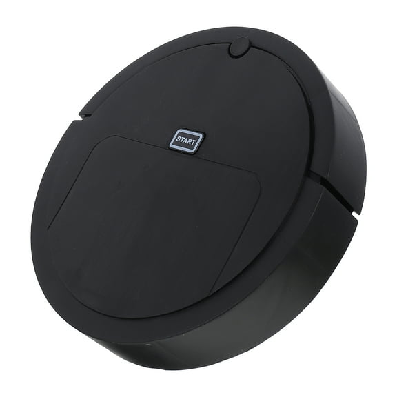 YOSADIER Black Plastic Robot Vacuum Cleaner Automatic Floor Sweeper Home Cleaning Appliance