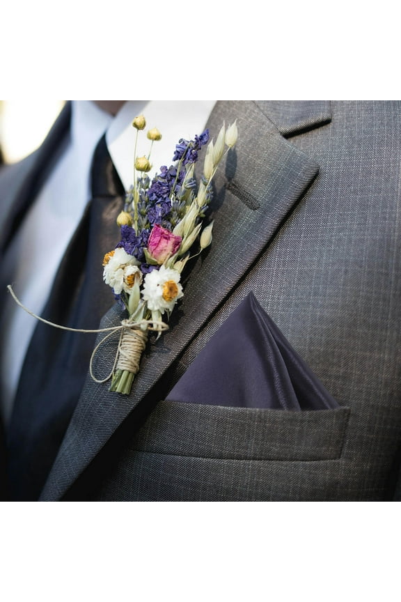 Elegant Men Suit Pocket Square Polyester Silk Handkerchief Gentleman Accessory Ideal For Weddings Parties Formal Events Soft