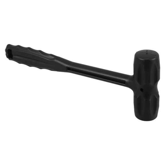 HOMEMAXS Ergonomic Plastic PP Hammer for DIY Use with Shockabsorbing Mechanism Black Color