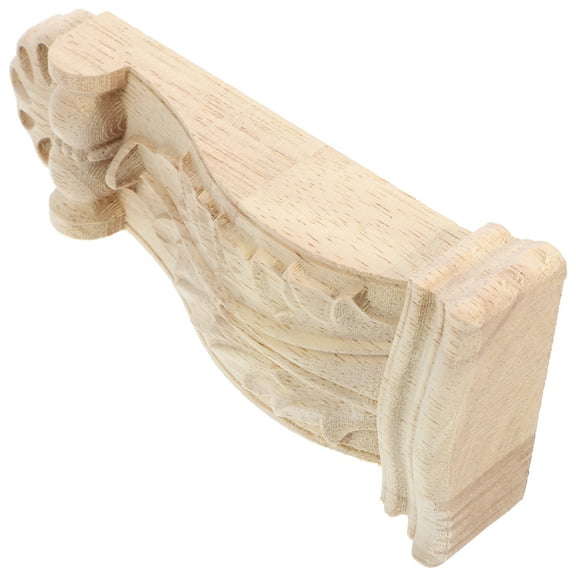 Wooden Corbel Statue for Decoration Easy to Clean Portable Light Brown Wooden Material