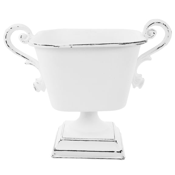 HOMEMAXS European Style Planter Centerpiece Vase For Table For Birthday Wedding Centerpiece Front Door Flowerpot Flower Vase For Centerpiece Delicate Roman Flowerpot