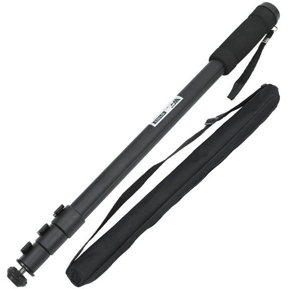 HOMEMAXS Extendable Camera Monopod Extending Pole Tripod Stand Travel Black