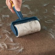 HOMEMAXS Portable Fabric Cleaner Roller Hair Remover Fluff Lint Sticky Roller for Clothes and Upholstery