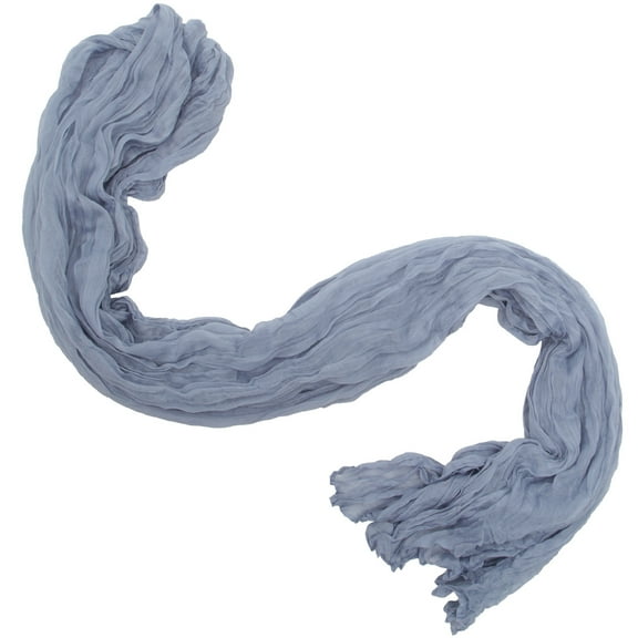 Faded Elegant Crumpled Table Runner Buffet Table Runner Banquet 300X90CM Blue