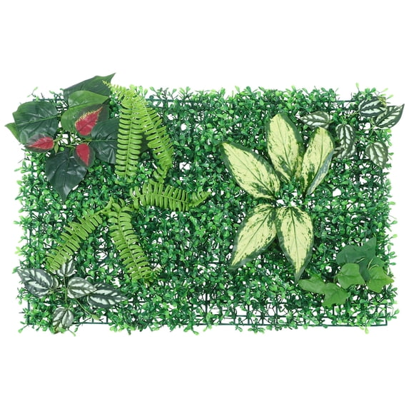 HOMEMAXS Faux Boxwood Wall Panel Greenery Mat Artificial Plant