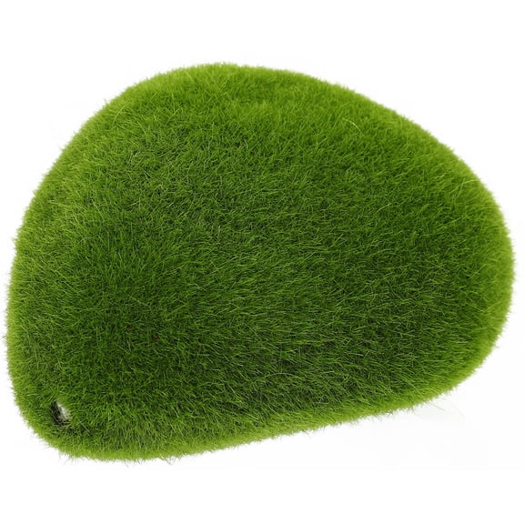 Minkissy Simulated Moss Rock Decorative PVC Green 1Pack