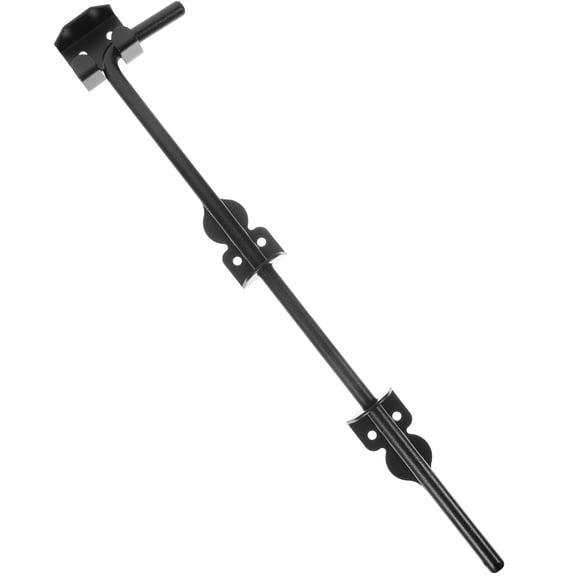 HOMEMAXS Fence Gate Drop Rod Wooden Door Latch Thicken Door Lock 46x3cm Black