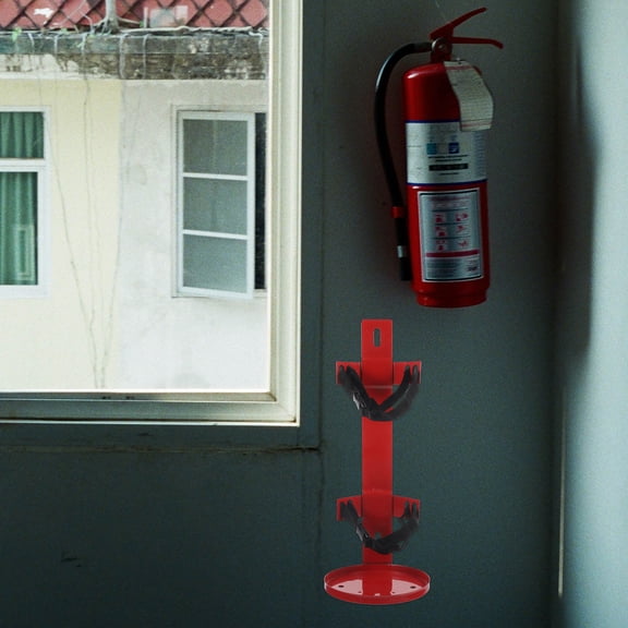 VERDANVERSE mounting bracket for fire extinguisher Red Easy Installation Emergency Preparedness 1Pack