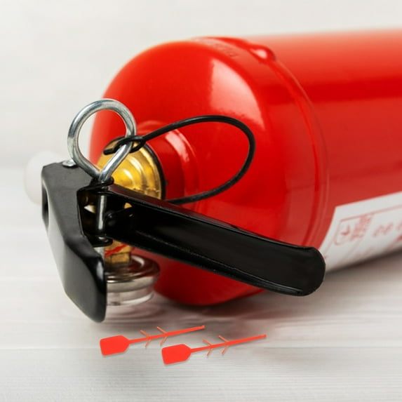 HOMEMAXS Fire Extinguisher Security Seals for Equipment with Red PVC Tags Ensuring Safety Compatibility and