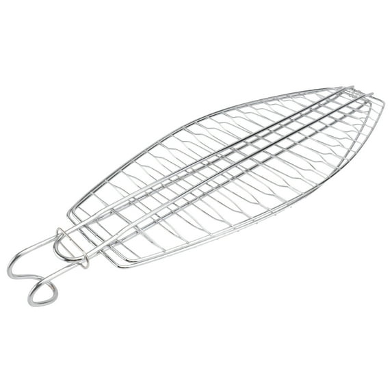 Homoyoyo Fish Grill Net Stainless Steel Barbecue Tool for Outdoor Grilling and Camping