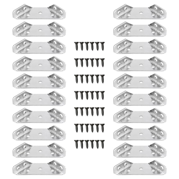 HOMEMAXS Stainless Steel Corner Support Bracket for Furniture Use and Durable 1 Set
