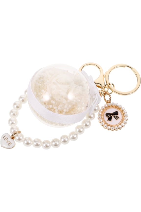 Flower Key Chain Delicate Bag Pendant Women Rose Keychain Gift Reusable Key Chain for Keys