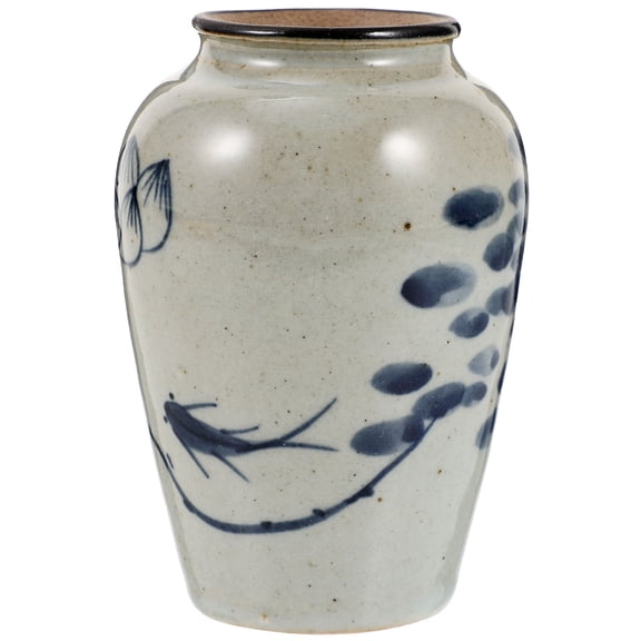 Flowerpot Ceramic Blue and White Vase Decorative Container