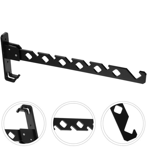 HOMEMAXS Foldable Clothing Drying Rack Metal Clothes Drying Stand Wall Mount Garment Drying Holder