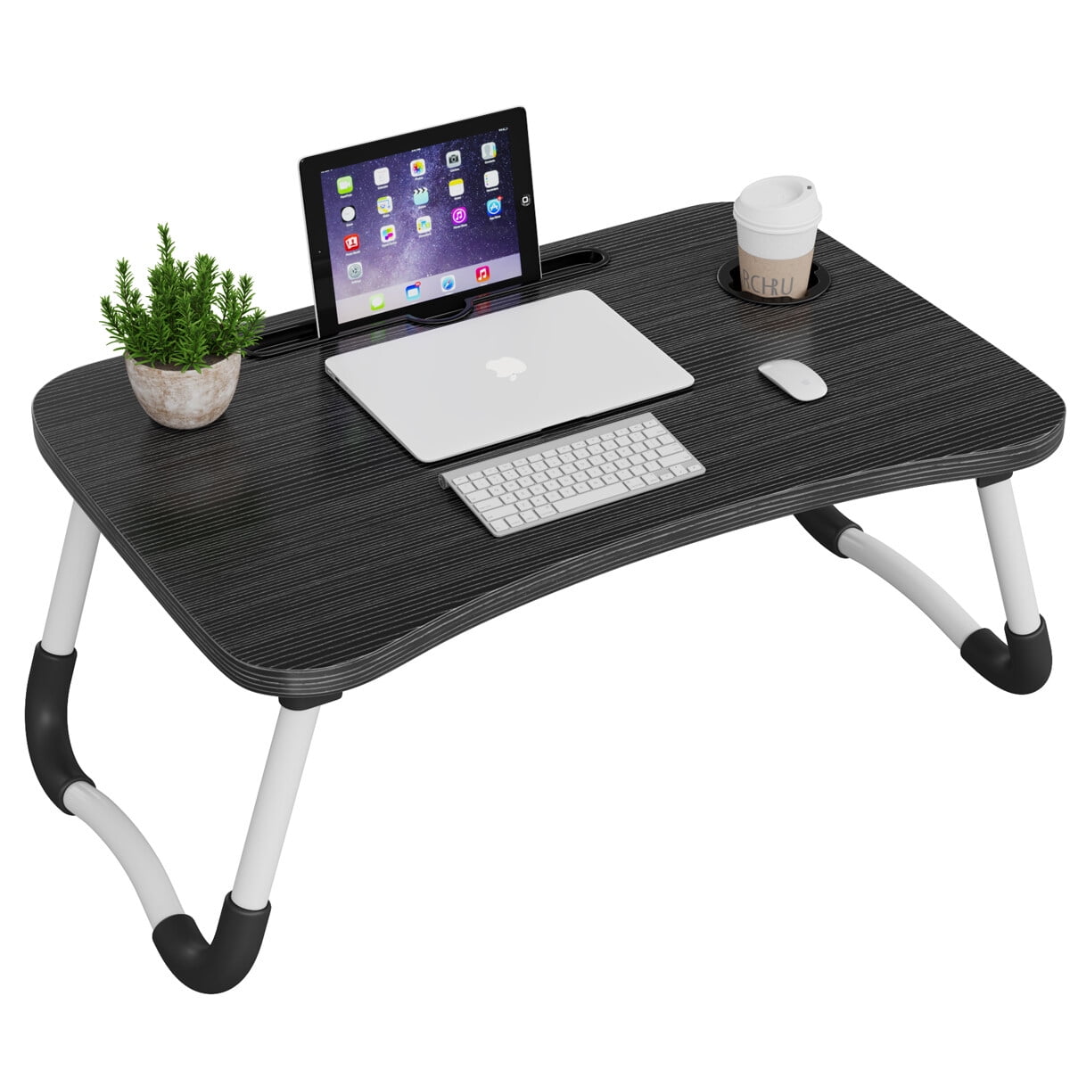 HOMEMAXS Foldable Laptop Desk Bed Desk Breakfast Serving Table Reading