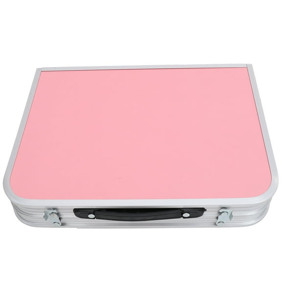 HOMEMAXS Foldable Table Round Coffee Folding Aluminum Alloy